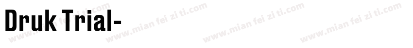 Druk Trial字体转换